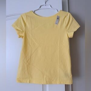 GAP Yellow Boatneck Open-back Tshirt
